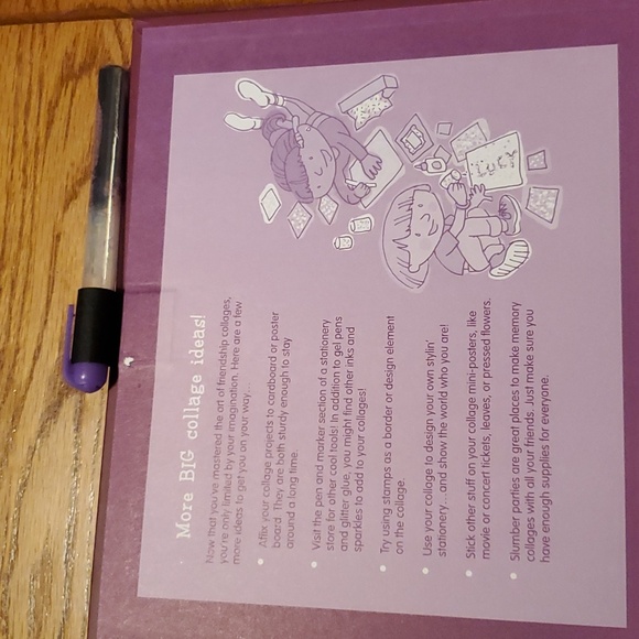 NEW Scholastic Best Friends Collage Journal Book with Stickers - Picture 11 of 11